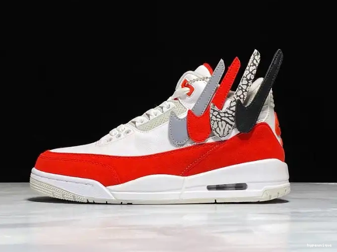 HYPE CJ0939-100 University Jordan Air 3 Retro White Tinker Red 0626